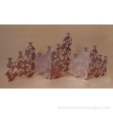 artistic metal candle holder for hotel